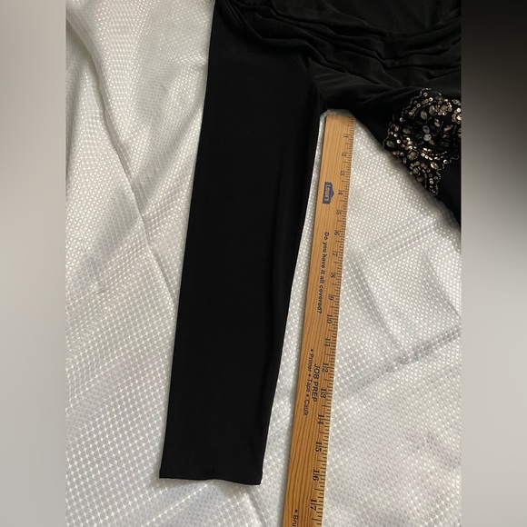 Alex Evenings Elegant Prom Dress Long sleeve Embellished Beaded Sequined - Picture 9 of 15